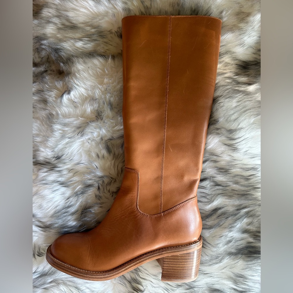 Leather J. Crew boots size 9.5
